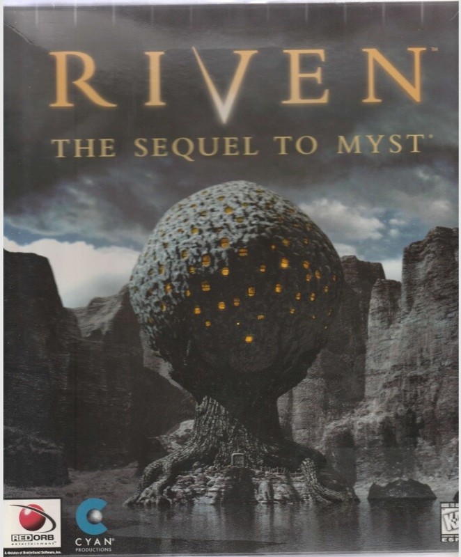 Riven ~ The Sequel to Myst by RedOrb & Cyan Productions for Mac OS / Win 95 ~ CD