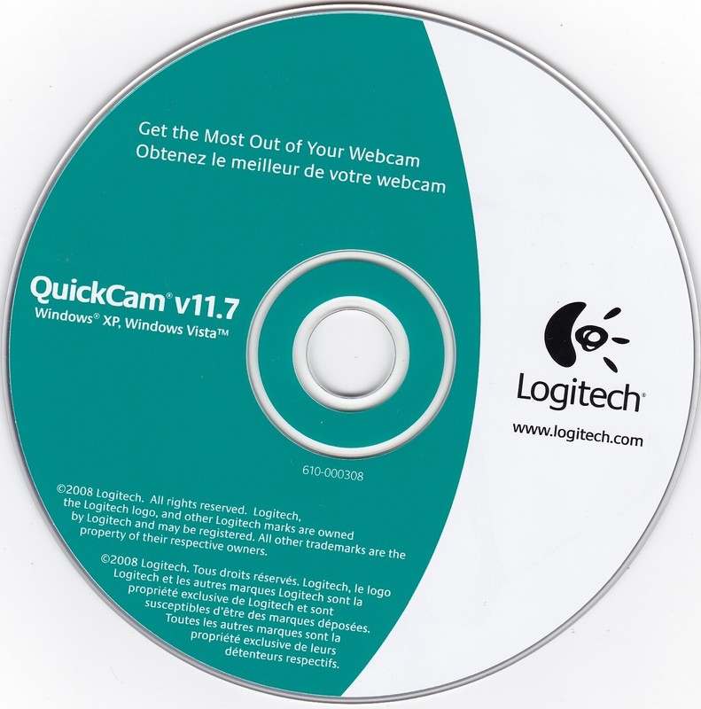 Logitech Quickcam v11.7 CD – Drivers For Windows XP and Vista