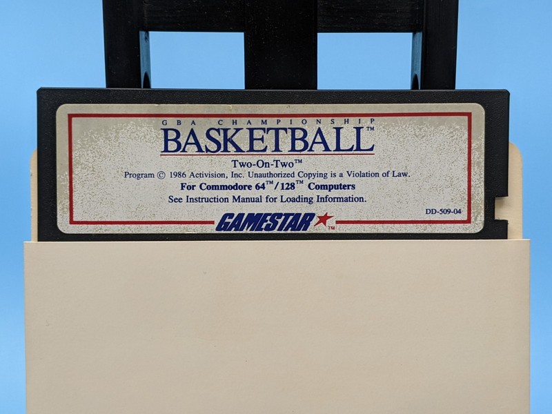 GBA Championship Basketball Gamestar 5.25 Floppy Commodore 64/128: Vintage 1986 gallery
