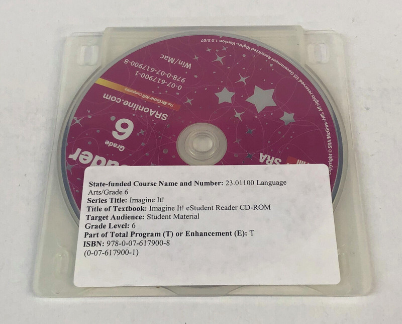 SRA Imagine It! eStudent Reader CD-ROM Grade 6 Language Arts
