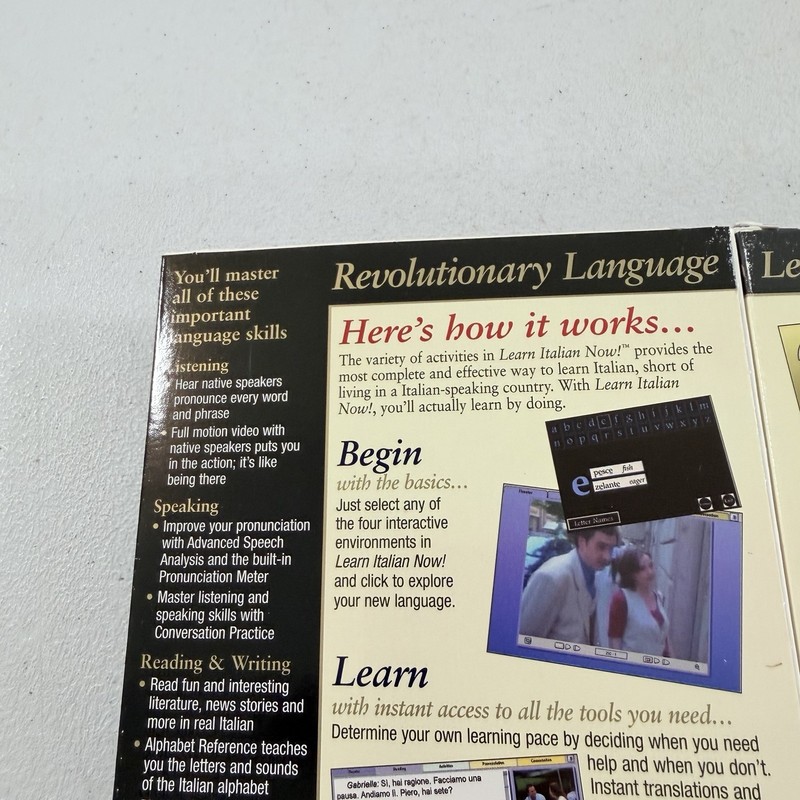 Transparent Learn Italian Now Windows MAC Macintosh PC CD Deluxe Edition NEW gallery
