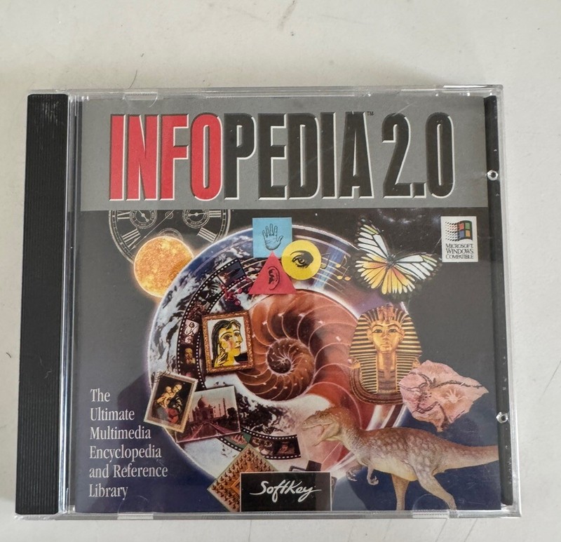 INFOPEDIA 2 MULTIMEDIA ENCYCLOPEDIA LIBRARY – VINTAGE MACHINTOSH Windows Compati