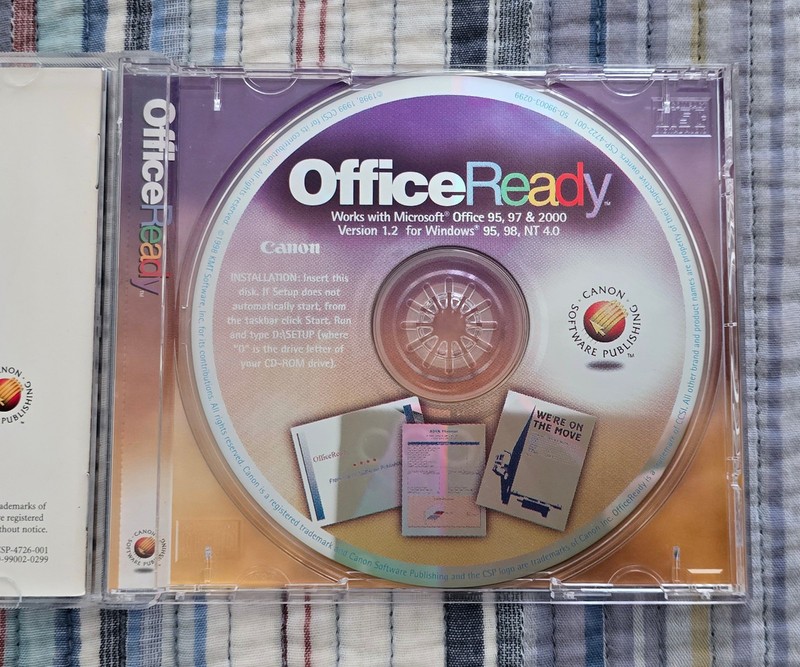 Canon Office Ready, Microsoft Office Templates CD-ROM for Windows 95, 98, NT 4.0 gallery