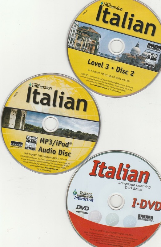 Istant Immersion Italian Levels 1-3 by Topics for Win XP/Vista & Mac OS 10.3.9 gallery