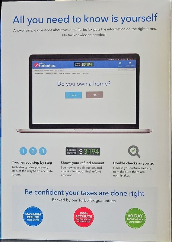 INTUIT TURBOTAX DELUXE 2018 Federal Only CD version BRAND NEW SEALED Windows MAC gallery