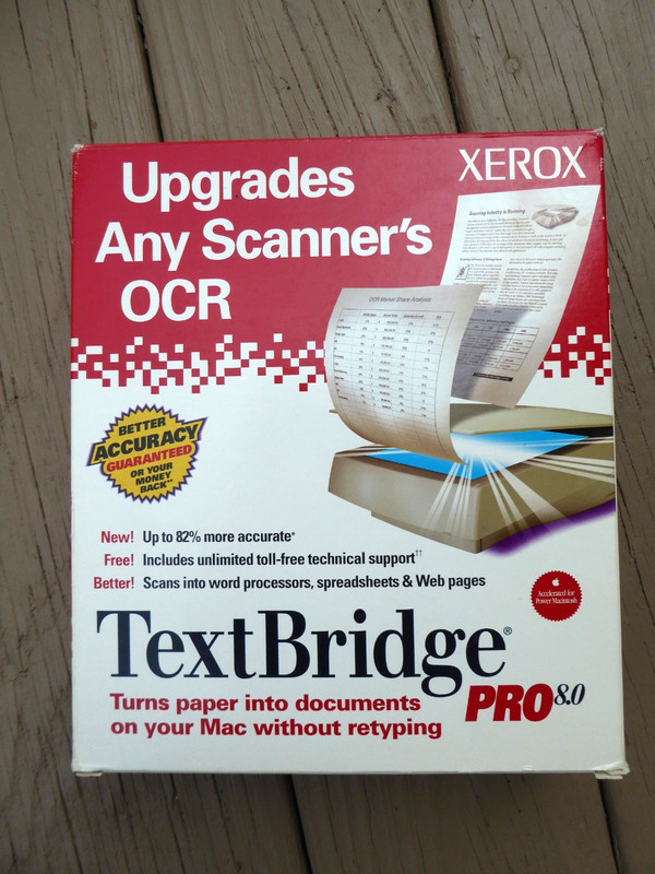 Xerox Textbridge Pro 8.0 Accelerated For Power Macintosh Mac w/ Manual, CD, Box