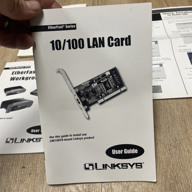 Linksys Instant EtherFast 10/100 Vintage Software & Manuals Lot 2000 gallery