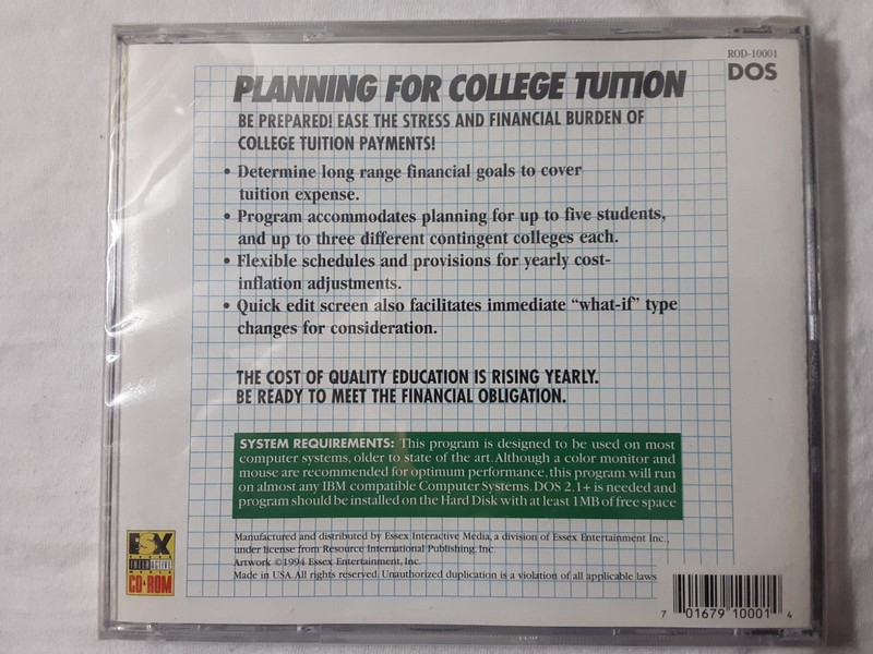 retro 1994 CD-Rom - Planning for College Tuition - Safeguard Your Child's Future gallery