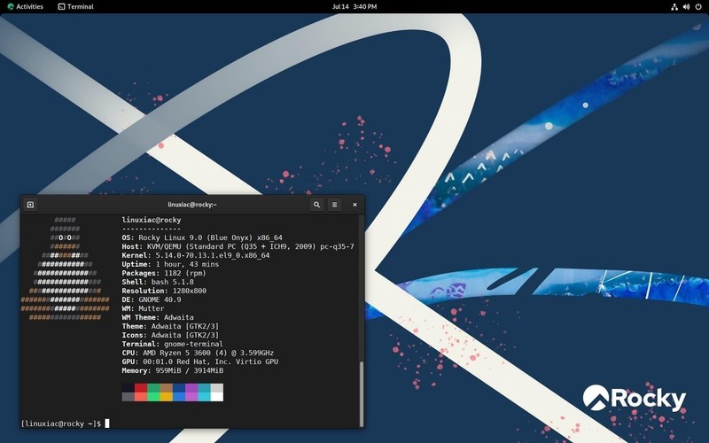 Latest New Release Rocky Linux OS KDE Edition Operating System for PC on DVD gallery