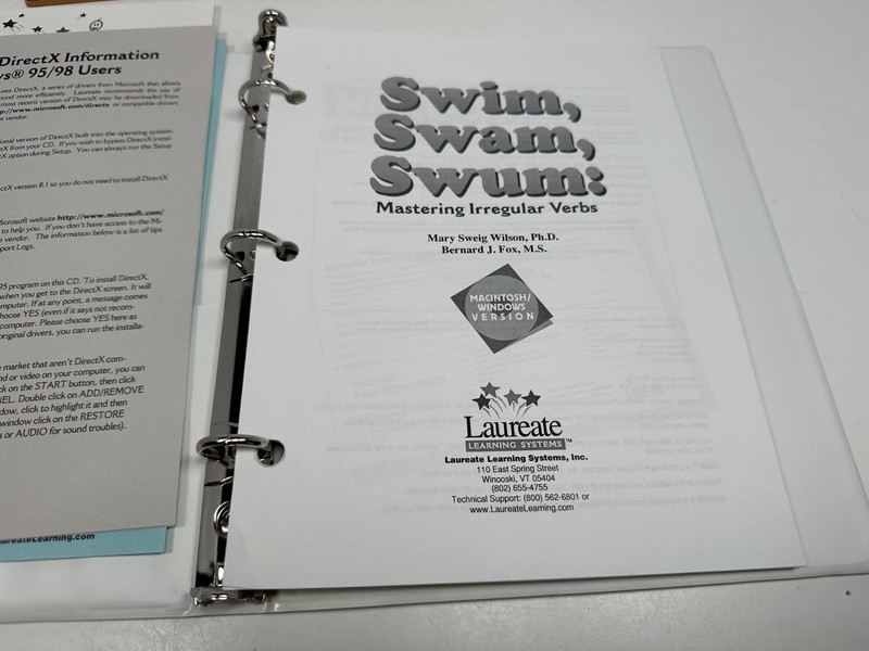 Swim, Swam, Swum: Mastering Irregular Verbs Spiral Bound Mary Sweig Wilson gallery
