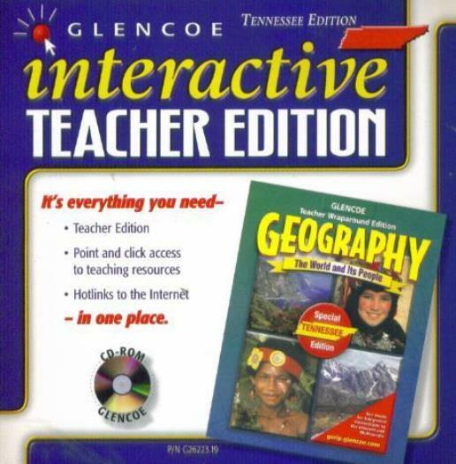 Glencoe Geography: Interactive Teacher Edition PC MAC CD help teach class lesson