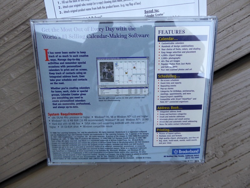 Calendar Creator Deluxe - Version 6 - Windows 95/98 & NT (CD-ROM) Software gallery