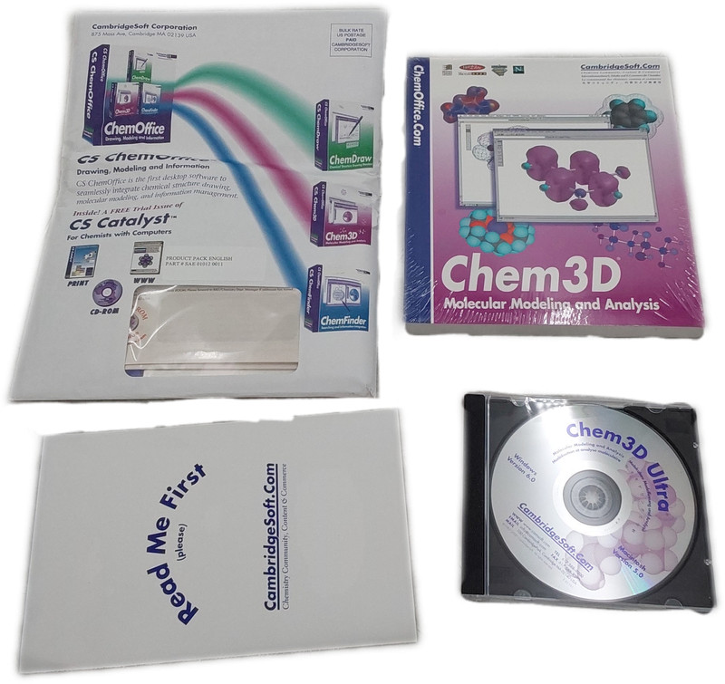 CambridgeSoft CS Chem3D Molecular Modeling Analysis Software CD gallery