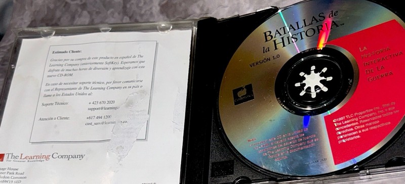 Comptons Batallas De La Historia 1997 PC Computer Software Spanish Espanol Rare gallery