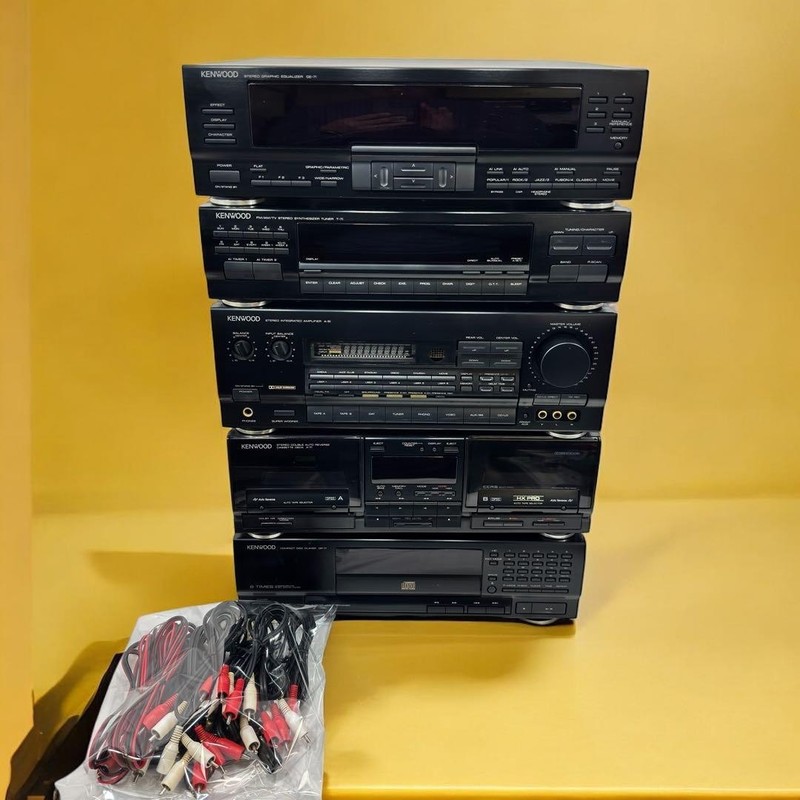 ROXY J5 KENWOOD T-7i GE-7i A-5i DP-7i X-7i Hi-Fi Stereo System Set Vintage Japan