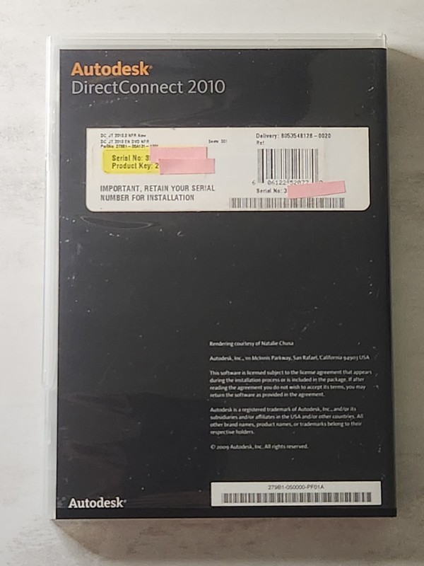 Vintage Autodesk DirectConnect 2010 DVD w/ Serial Number & Product Key gallery