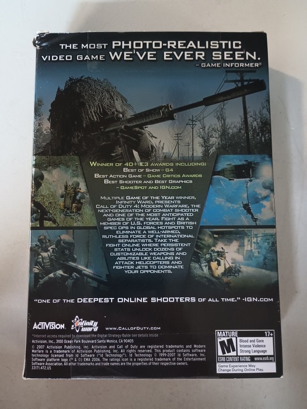 Call of Duty 4: Modern Warfare Limited Collector's Edition PC Game Complete gallery