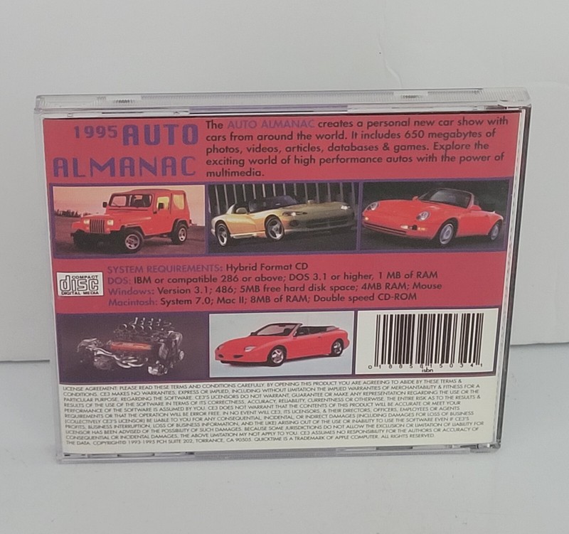 Ultra Rare Vintage 1995 Interactive AUTO ALMANAC The Ultimate Car Buyers Guide gallery