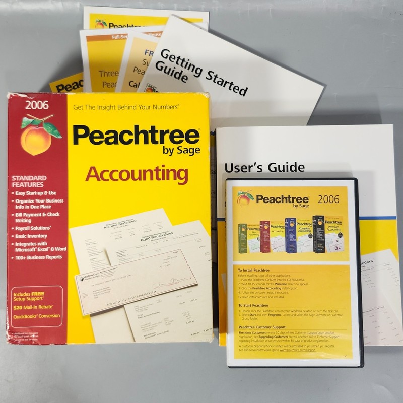 Sage Peachtree Accounting Software 2006 Standard for Microsoft Windows XP 2000