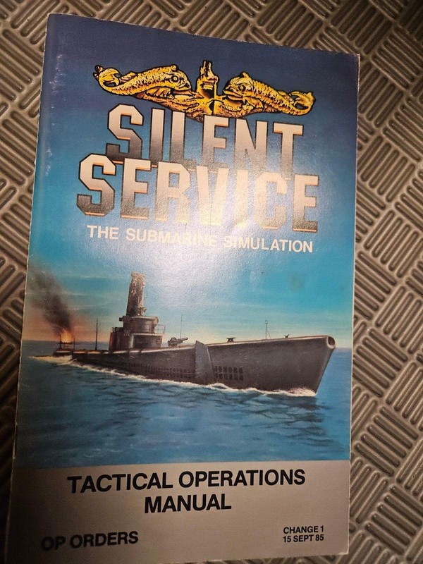 SILENT SERVICE THE SUBMARINE SIMULATION TACTICAL OPERATIONS MANUAL FOR ATARI