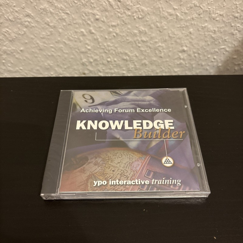 YPO Knowledge Builder Achieving Forum Excellence CD ROM Interactive Training