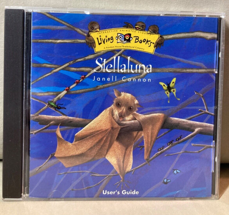 Stellaluna CD-ROM Living Books PC Game 1996 VTG Win/Mac Interactive Bat Animated