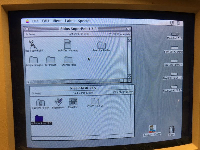 Vintage Macintosh software : ALDUS SUPERPAINT v3.0 - Manual and Software gallery