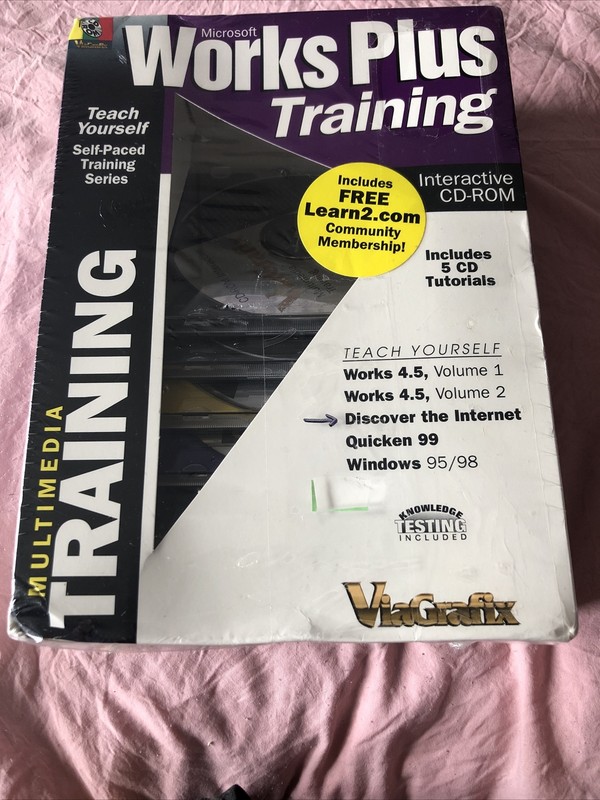 Microsoft Works Training For Works 4.5 Vol. 1/2 And Windows 95/98 Teach Yourse