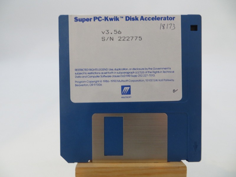 3.5″ Floppy Disk Super PC-Kwik Disk Accelerator v3.56 vintage computer
