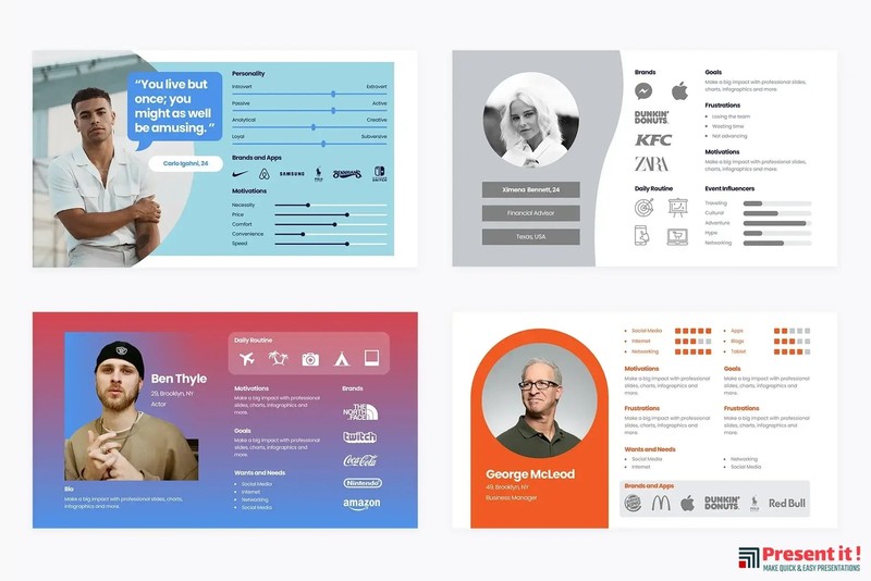 Buyer Persona Infographics Slides gallery