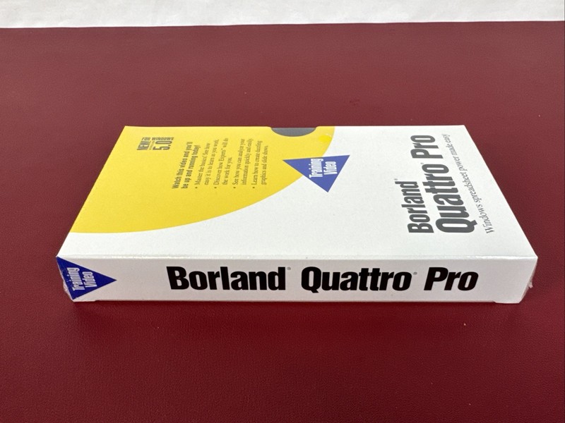 Borland Quattro Pro Training Video for Windows, Version 5.0 VHS, New Sealed gallery