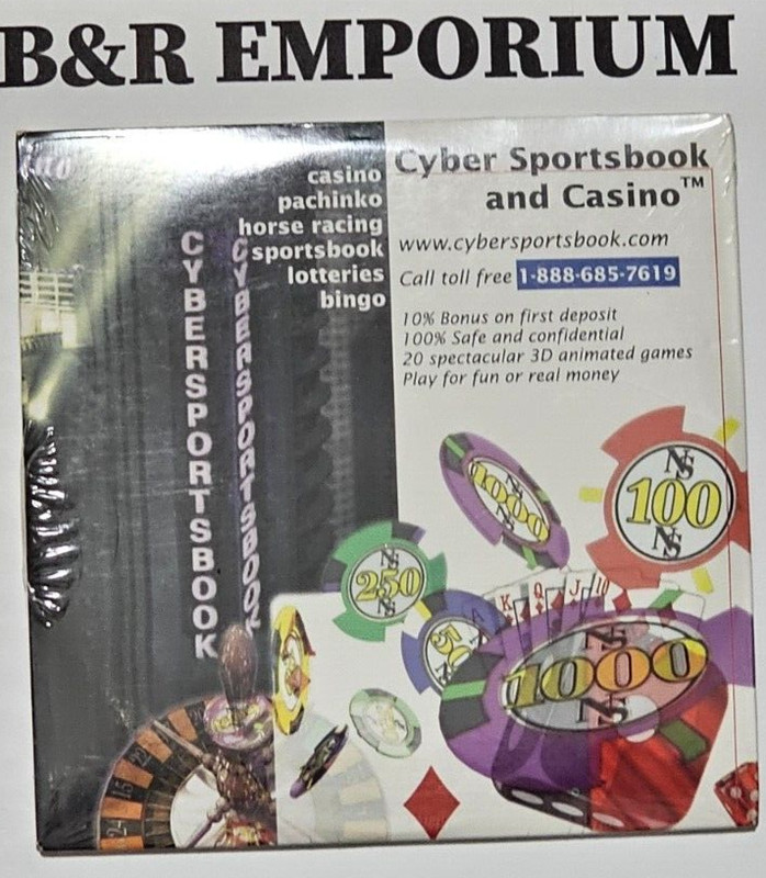 Cyber Sportsbook And Casino (1999 Starnet Communications) – CD-ROM – New, Sealed