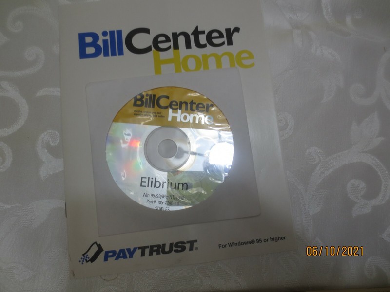 Bill Center Home Online Bill Management service Windows 95/98/Me/NT/2000