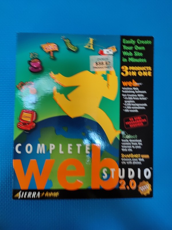 Vintage Web Studio 2.0 CDROM Professional HTML Website Page Site Creation Tool