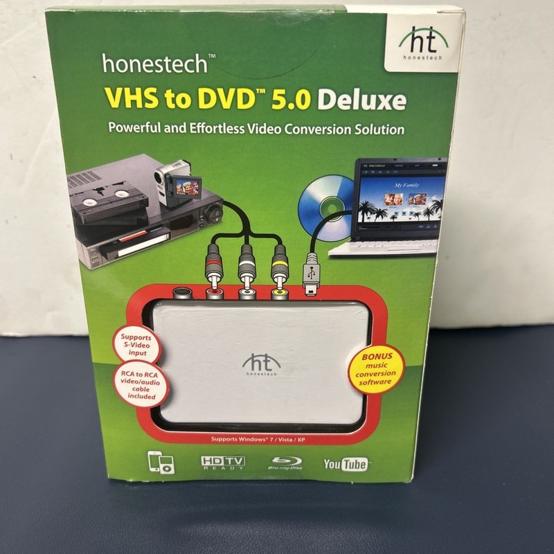 Honestech VHS to DVD 5.0 Deluxe Powerful & Effortless Video Conversion Solution