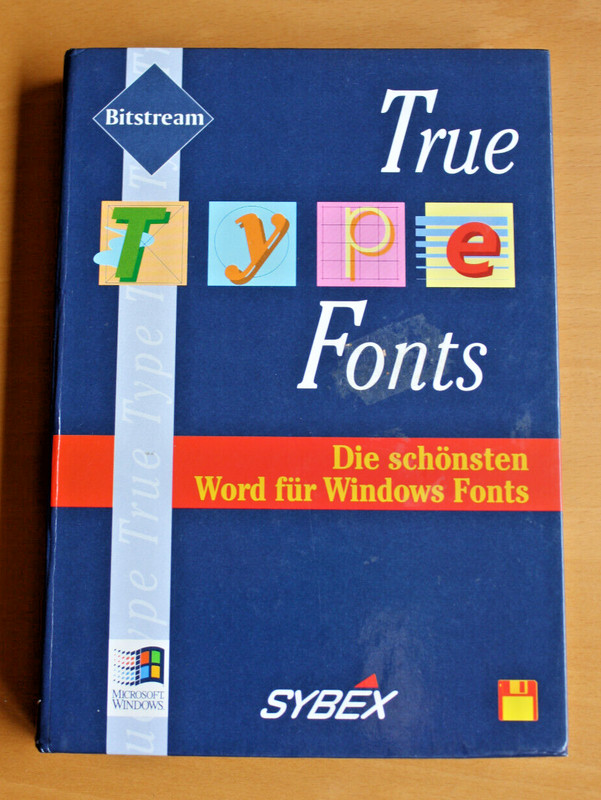 True Type Fonts for Word for Windows – A 1993 SYBEX Book with Software