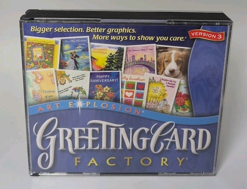 Art Explosion Greeting Card Factory Version 3 PC CD-ROM B524
