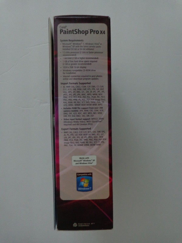 Corel PaintShop Pro X4 For Windows Vista, Windows XP, Windows 7 gallery