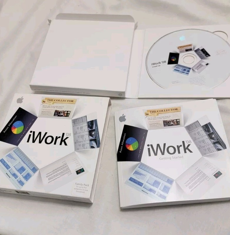Apple iWork 08 Family Pack for Mac MA791Z/A Pre Owned