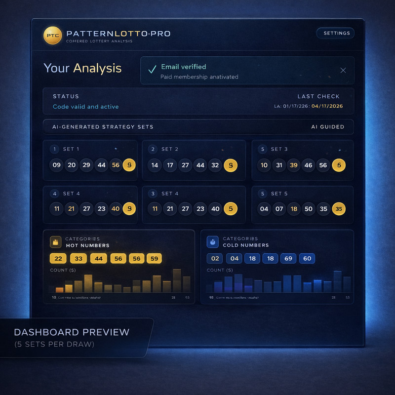 AI Algorithm Lottery Picker Pattern Software - Powerball Mega Millions [Lifetime gallery