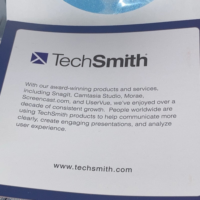 Techsmith Snagit 2006 Windows Version 8.2 Windows Vista Certified Software gallery