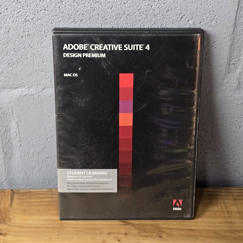 Adobe Creative Suite 4 CS4 Design Premium Mac OS Student Version WITH Serial #