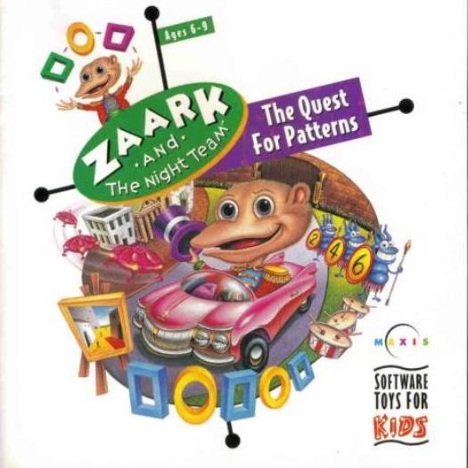 Zaark & The Night Team: The Quest for Patterns PC CD Maxis solve puzzles game!