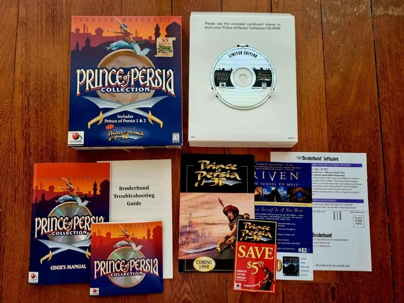 Prince of Persia Collection PC Big Box game computer vintage