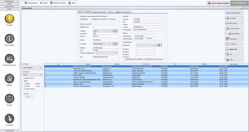 Club Administration, SEPA XML, Contributions, Infinitely Usable 2018, 2019, 2020, 2021... gallery