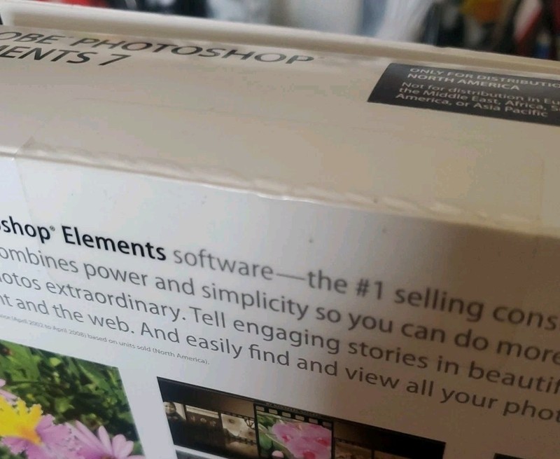 Adobe Photoshop Elements 7 – New In Sealed Box Never Opened. gallery