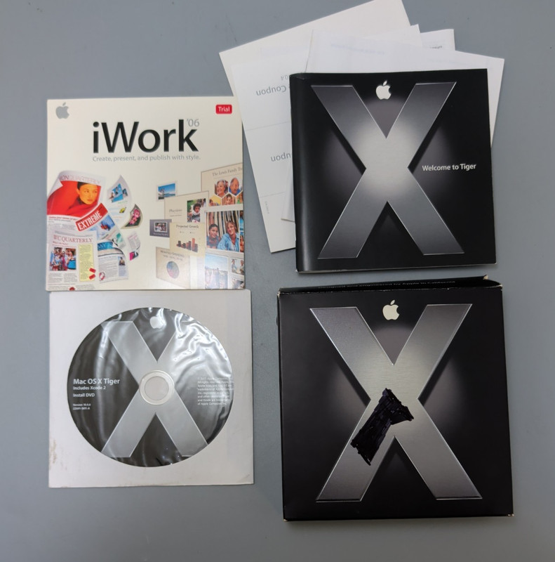 Genuine Apple Mac OS X Tiger 10.4.6 Original Retail Box MA453Z/A gallery