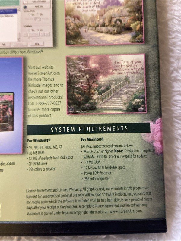 Romantic Hideaways PC CD ROM Thomas Kinkade Computer Scene Art Win Mac Screensav gallery
