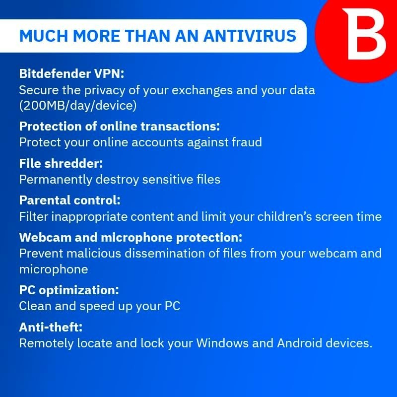 Bitdefender Total Security - 5 Devices / 2 Years . For USA Only . Fast Delivery gallery