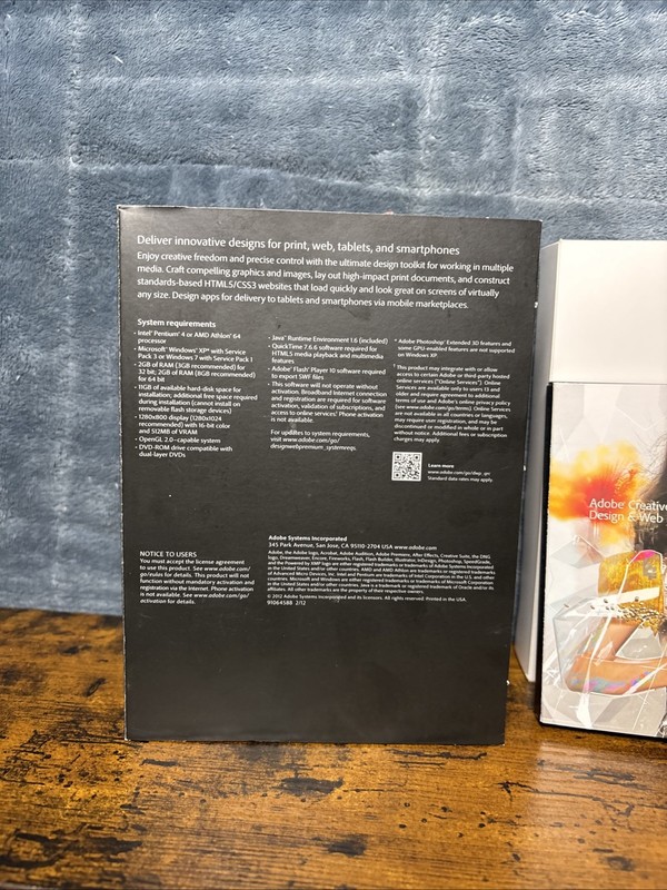 Adobe CS6 Design Web Premium Box, Disc - Full License Number - Windows gallery